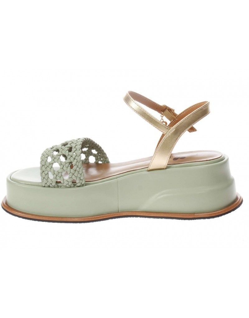 Braccialini Tua Sandali zeppa fascia intreccio da donna - De Silvestri Shoes