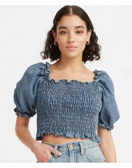 Levis  Rey Smocked Ss Blouse