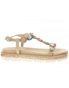 Alma en Pena  Sandalo fasce con strass