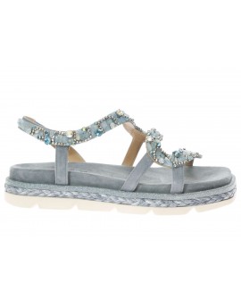 Alma en Pena  Sandalo fasce con strass