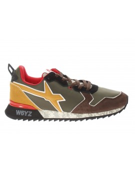 W6YZ  Sneaker Jet-M   Marble Sole Dark Br