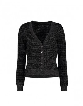 Gaudi Jeans  Cardigan con logo jacquard