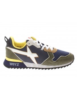 W6YZ  Sneaker  Jet Camoscio E Tessuto