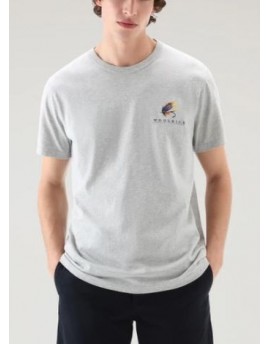 Woolrich  T shirt con stampa sul retro