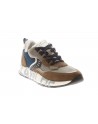 Voile Blanche  Sneaker Club01 Suede Fabric Taupe-N