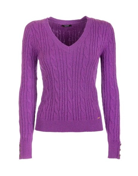 Fracomina Maglia Knitted Sweater Violet