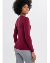Fracomina  Maglia Knitted Sweater Bordeaux
