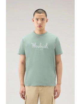 Woolrich  T shirt Embroidered con Logo
