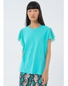 Fracomina  T-Shirt Over Turquoise