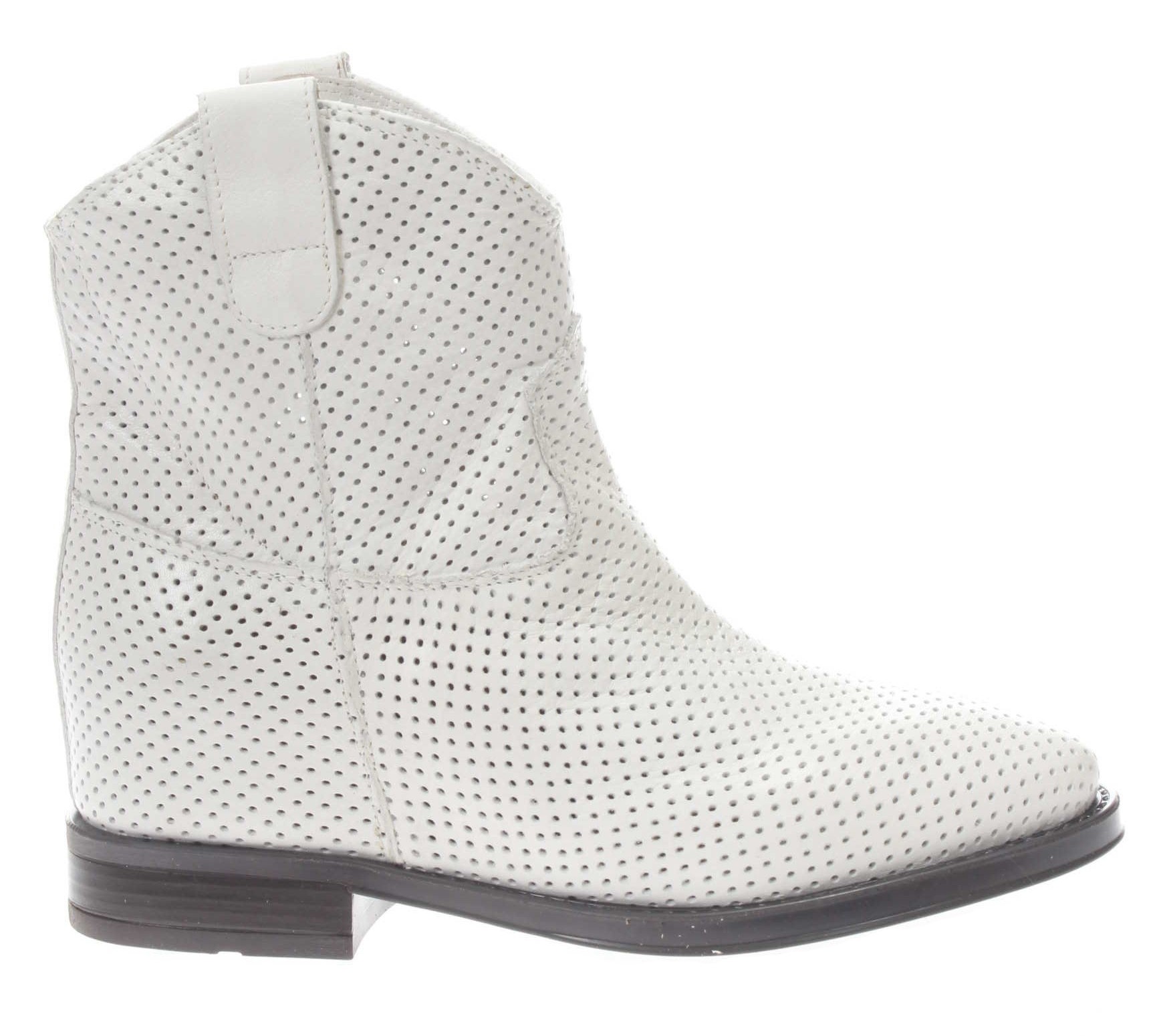 Cafe Noir Tronchetto Forato Con Zeppa Interna In Nappa da donna De Silvestri Shoes
