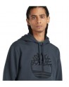 Timberland  Felpa cappuccio logo blu
