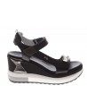 Nero Giardini  Sandalo con zeppa una fascia con strass