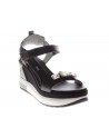 Nero Giardini  Sandalo con zeppa una fascia con strass