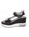 Nero Giardini  Sandalo con zeppa una fascia con strass