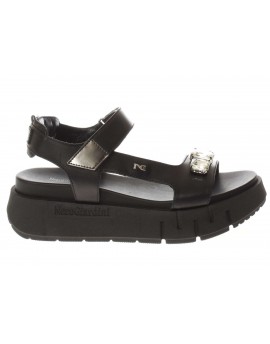 Nero Giardini  Sandali zeppa In Pelle con strass