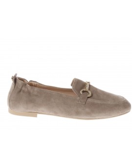 Nero Giardini  Mocassino morsetto in camoscio beige