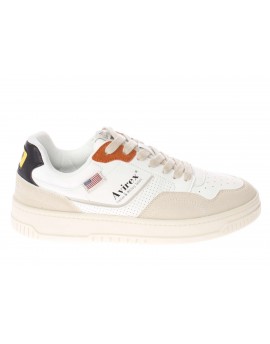 Avirex  Sneaker Chester Suede white orange