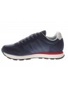 Sun68  Sneaker Tom Solid pelle e tessuto navy