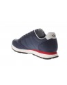 Sun68  Sneaker Tom Solid pelle e tessuto navy