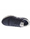 Sun68  Sneaker Tom Solid pelle e tessuto navy