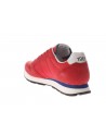 Sun68  Sneaker Tom Solid pelle e tessuto rosso