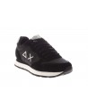 Sun68  Sneaker Tom Solid pelle e tessuto nero