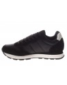 Sun68  Sneaker Tom Solid pelle e tessuto nero
