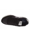 Sun68  Sneaker Tom Solid pelle e tessuto nero