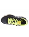 Sun68  Sneaker Tom Flou  pelle e tessuto navy