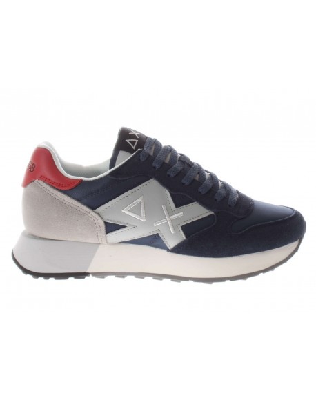 Sun68  Sneaker Jaki 2.0 pelle e tessuto navy