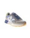 Sun68  Sneaker Jaki 2.0 pelle e tessuto grigio chiaro