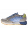 Sun68  Sneaker Jaki 2.0 pelle e tessuto grigio chiaro