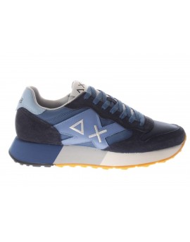 Sun68  Sneaker Jaki 2.0 pelle e tessuto navy