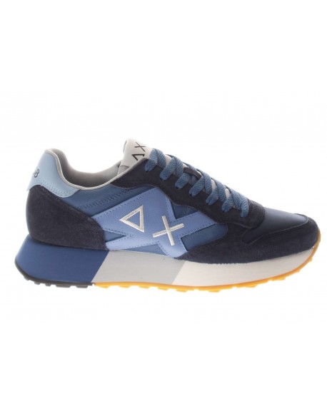 Sun68  Sneaker Jaki 2.0 pelle e tessuto navy