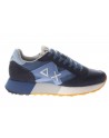 Sun68  Sneaker Jaki 2.0 pelle e tessuto navy