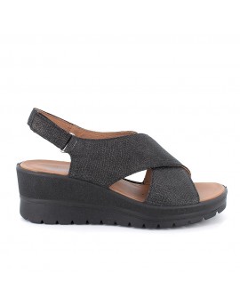 Igi&Co  Sandalo a fasce incrociate con zeppa DCL 76647