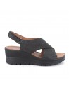 Igi&Co  Sandalo a fasce incrociate con zeppa DCL 76647