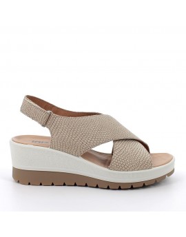 Igi&Co  Sandalo a fasce incrociate con zeppa DCL 76647