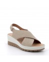 Igi&Co  Sandalo a fasce incrociate con zeppa DCL 76647