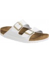 Birkenstock  Arizona birko flor white calz. stretta