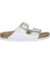Birkenstock  Arizona birko flor white calz. stretta