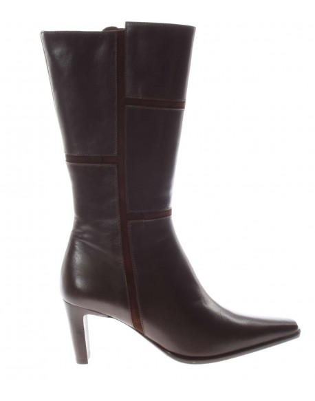 MODA DI FAUSTO   Stivale 3/4 in pelle Vintage