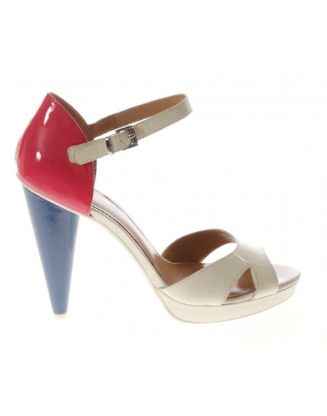 Armani Jeans  Sandalo in vernice multicolore Vintage