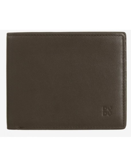 Dudu  Portafoglio uomo in pelle brown