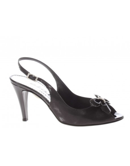 Elata   Sandalo in tessuto con accessorio