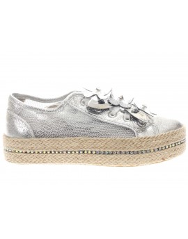 Cafè Noir  Sneaker  In Rete Metal Patch Fiori