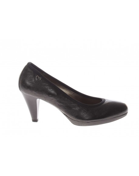 Nero Giardini  Decolte' in pelle con plateau