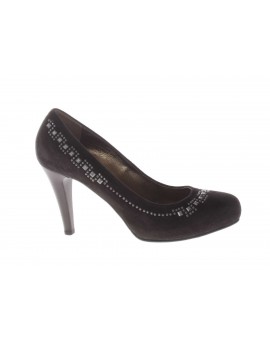 Nero Giardini  Decolte'in camoscio con plateau