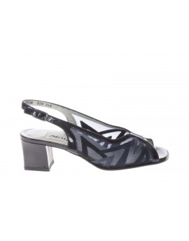 Melluso  Sandalo con rete e pelle vintage