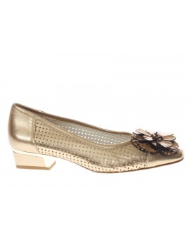 Melluso  Decoltè in pelle forata vintage